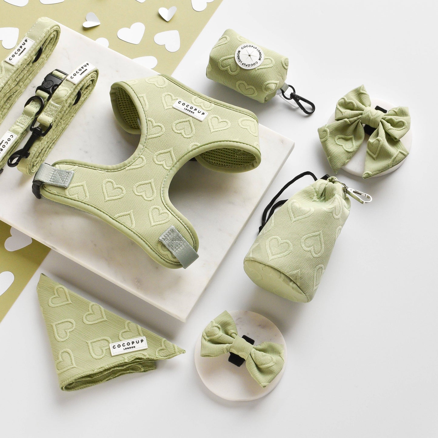 Luxe Poop Bag Holder - Sage Heart