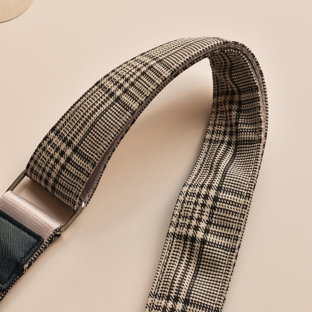 plaid bag strap