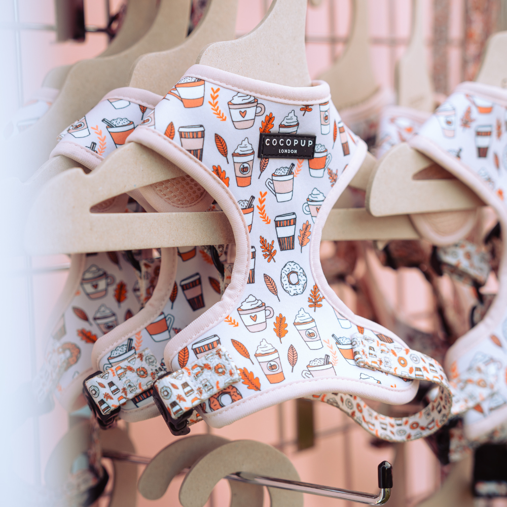 Autumn Puppuccino Adjustable Neck Harness: