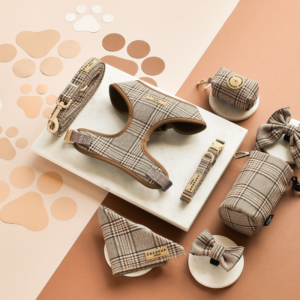 Pup Plaid Adjustable Neck Harness: