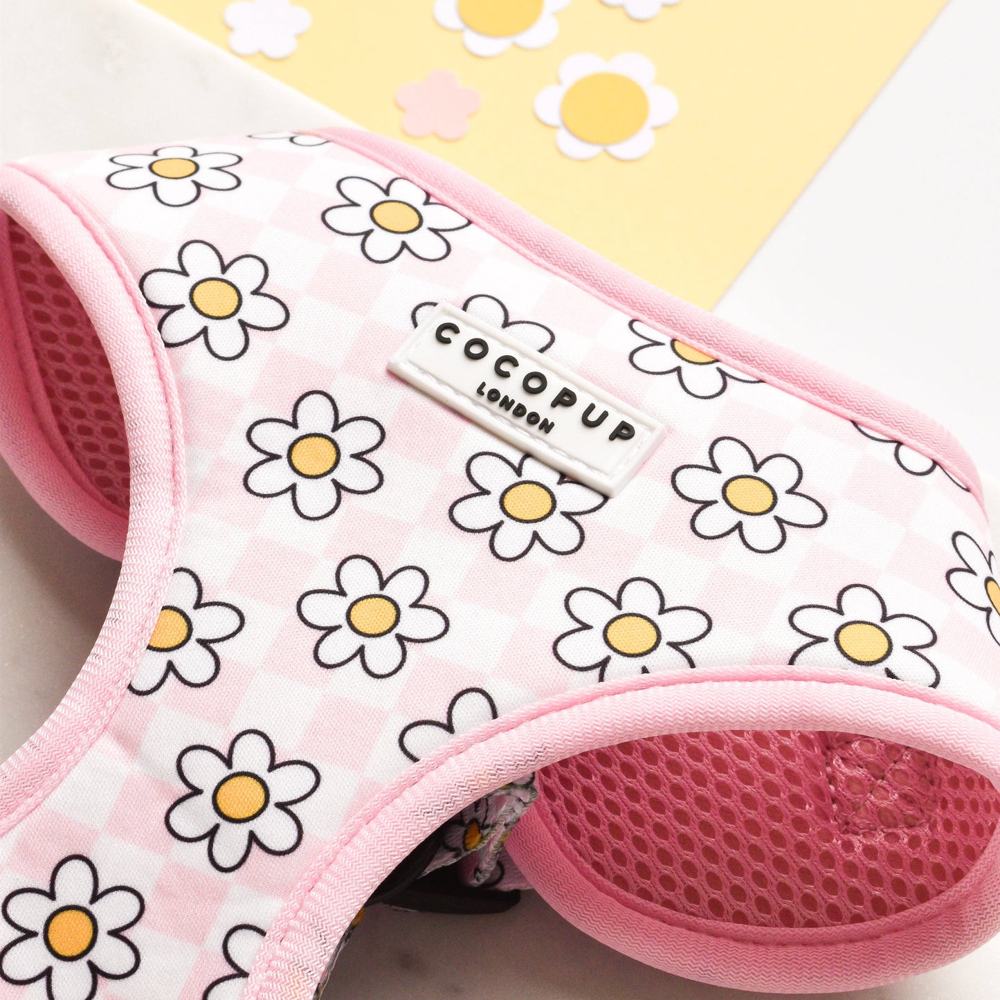 Daisy Gingham Rave Adjustable Neck Harness: