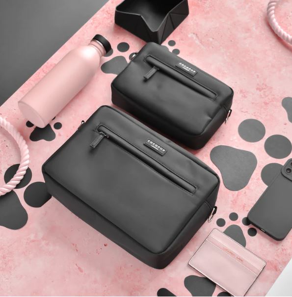 Dog Walking Bag - LARGE Black