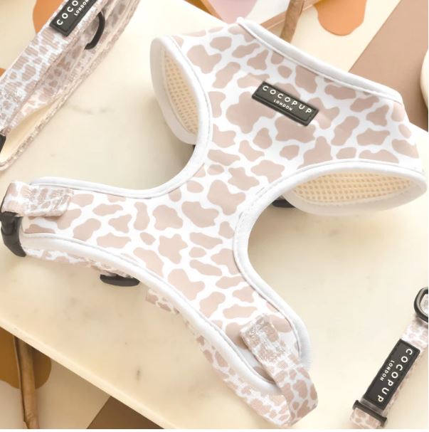 Dog Harness - Adjustable - Nude Cow