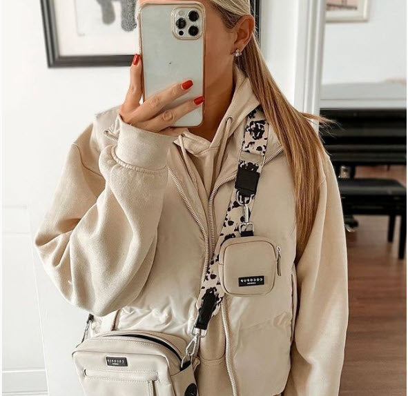 Dog Walking Bag - MEDIUM - Caramel Latte