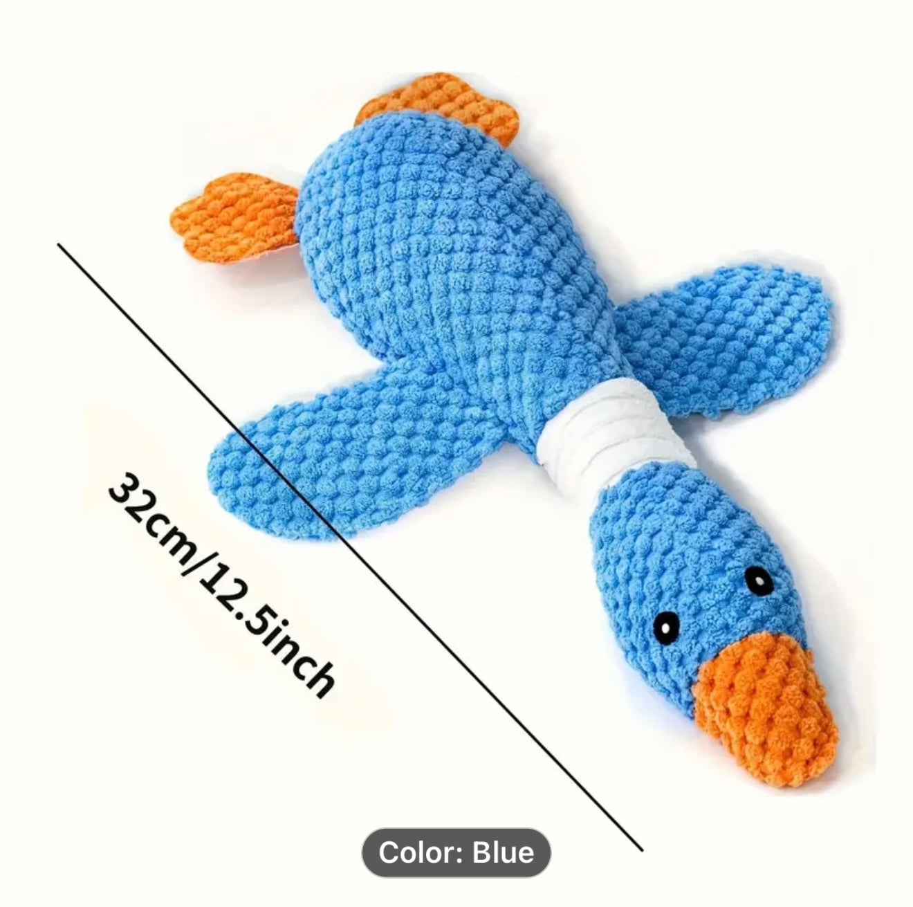 Durable Plush Goose-Shaped Dog Toy