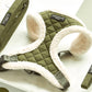 KHAKI QUILTED ADJUSTABLE NECK HARNESS