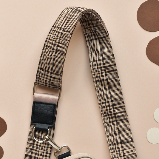 plaid bag strap