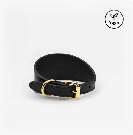 Dog Collar - Vegan - Wide - Black