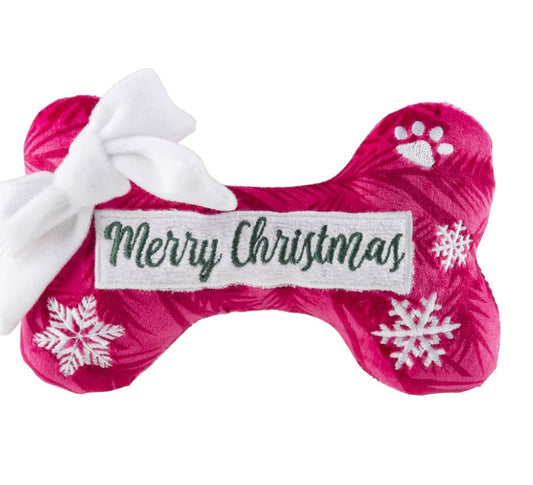 Dog Toy - Merry Christmas Puppermint Bones