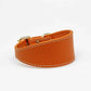 Dog Collar - Leather - Wide - Cognac