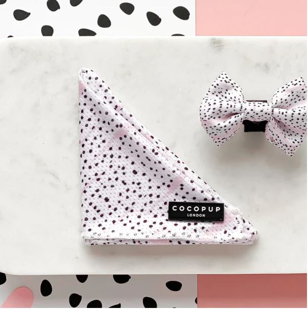 Bow Tie - Pink Dalmation