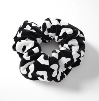 Scrunchie - Black Leopard