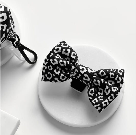 Bow Tie - Black Leopard