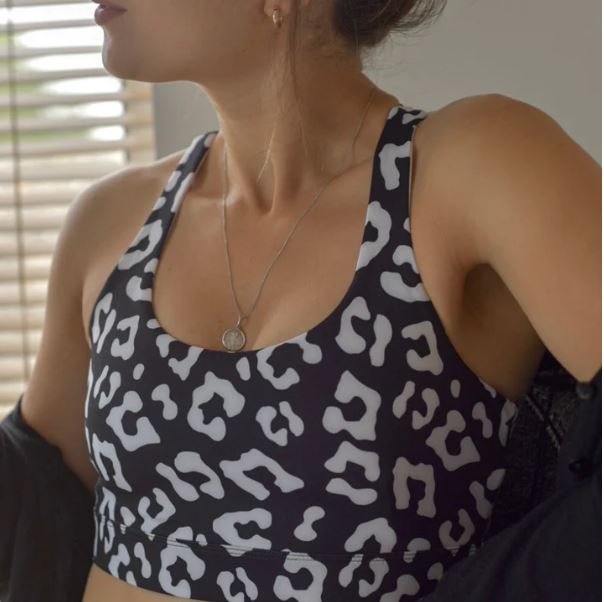 Gymwear - Black Leopard Sports Bra