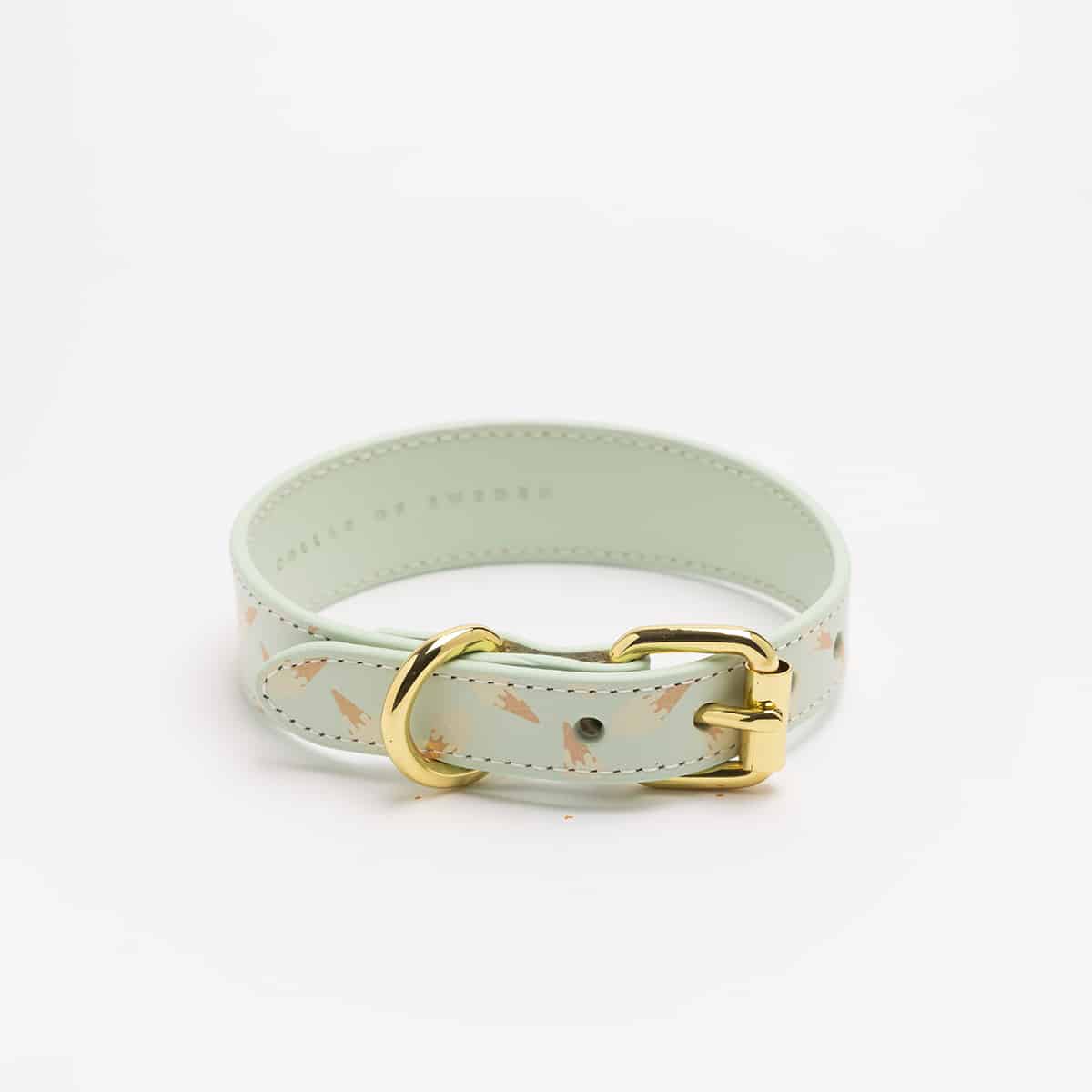 Dog Collar - Leather - Thin - Ice Cream