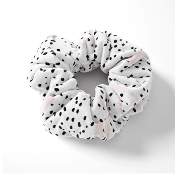 Scrunchie - Pink Dalmatian