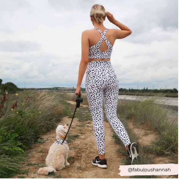 Gymwear - Monochrome Spots Leggings